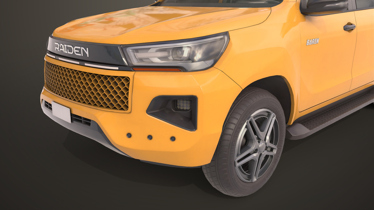 Pickup Truck 04 Brown URP HDRP Textures