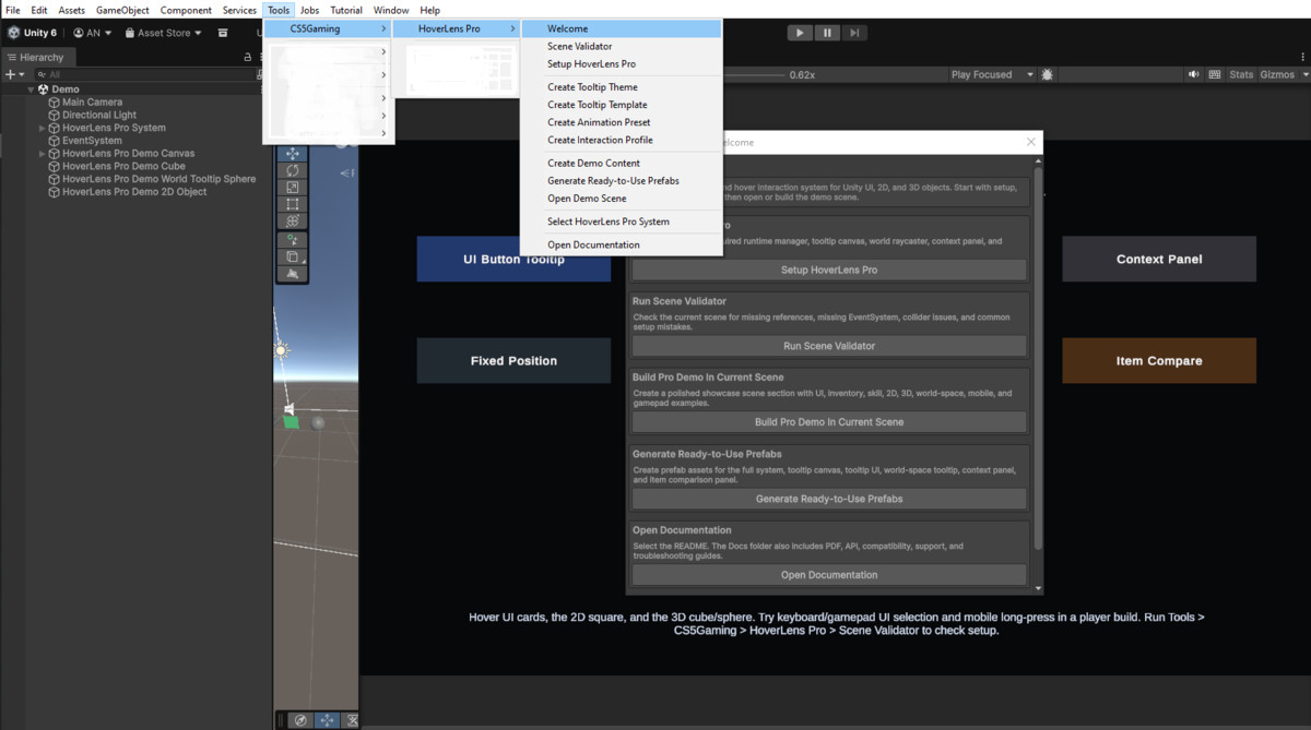 HoverLens Pro – Tooltip & Interaction Feedback System
