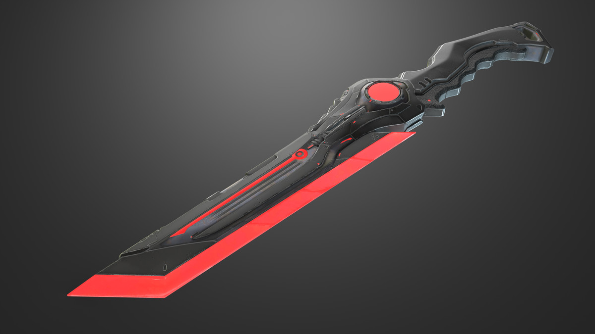 Sci-Fi Weapons - Neon SciFi Knives with 5 Skins per Weapon