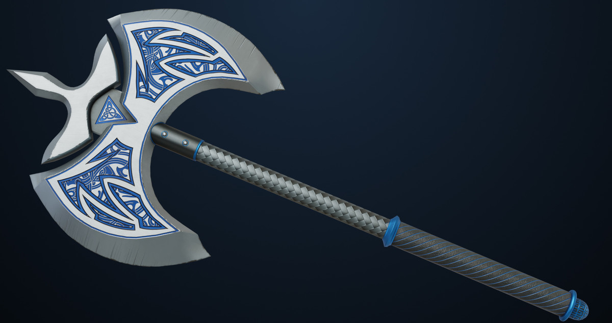Battle Axe 04 URP HDRP Textures