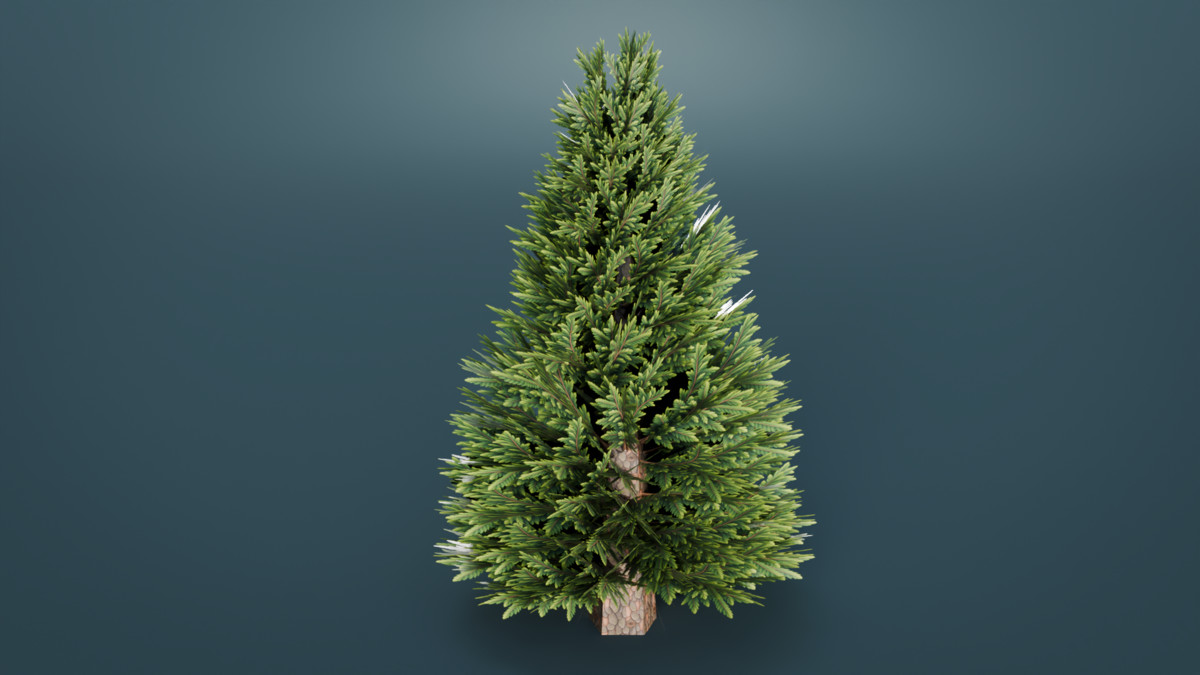 Low Poly Stylized Evergreen Trees Pack - Mini World Studio