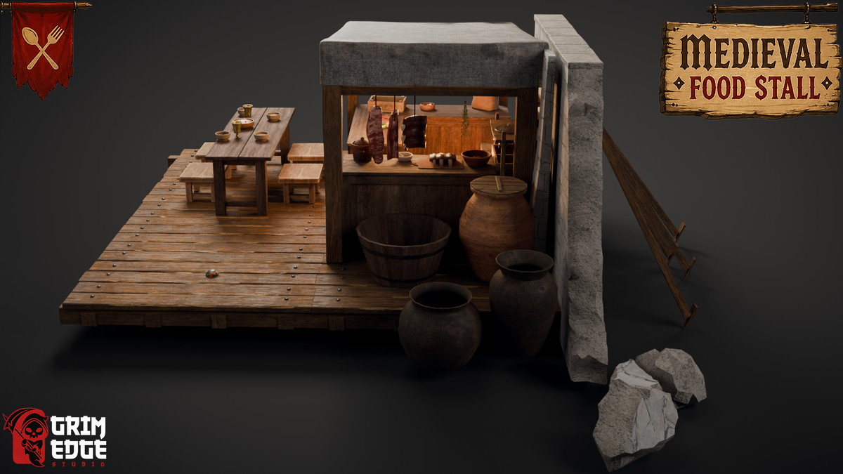Medieval Food Stall