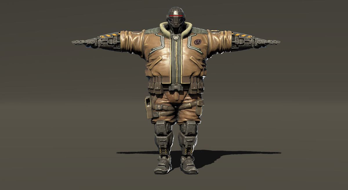 Cyberpunk Robot Character: The Mechanic