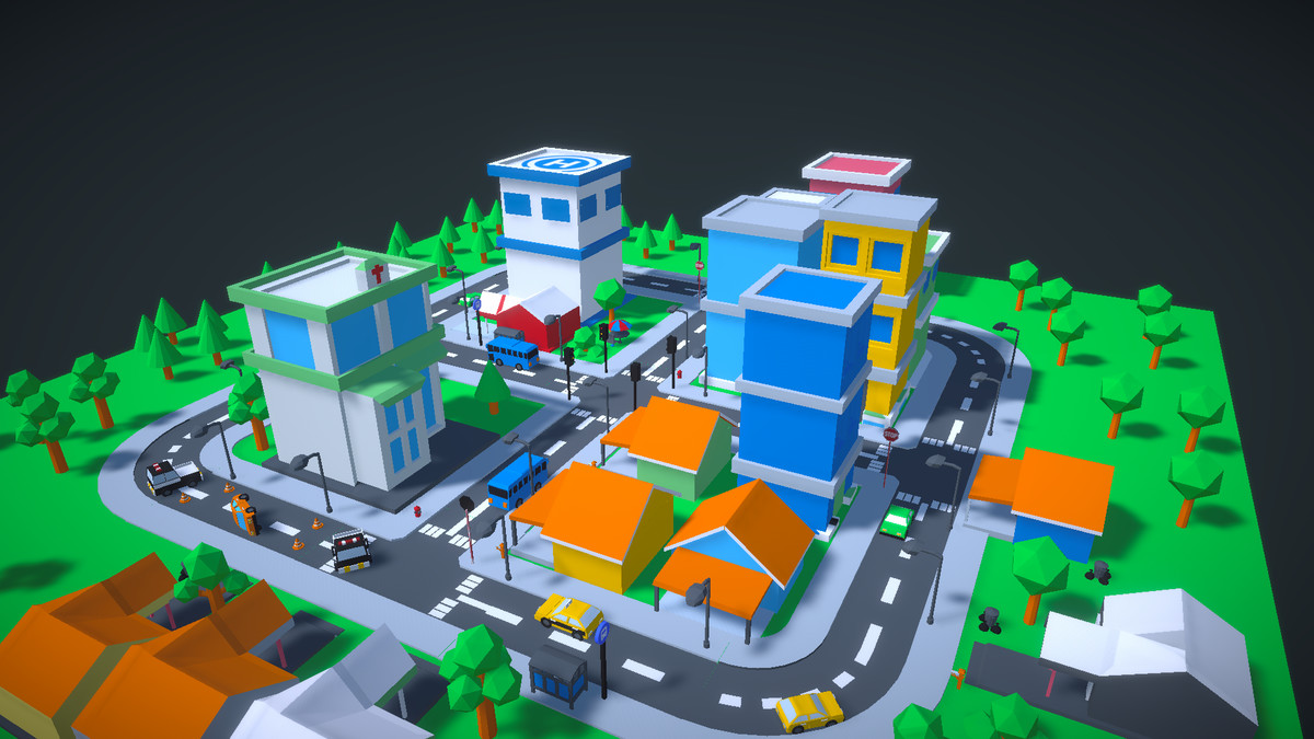 Low Poly Mini City