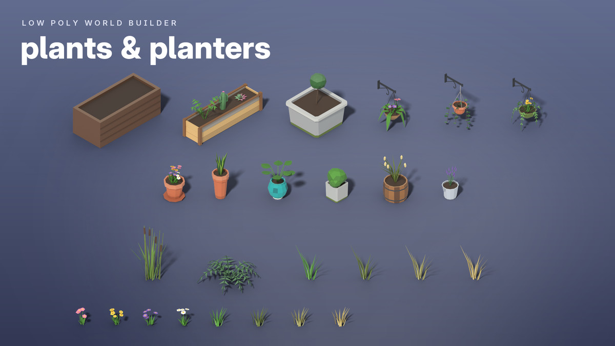 Low Poly World Builder – Cities, Suburbs & Nature
