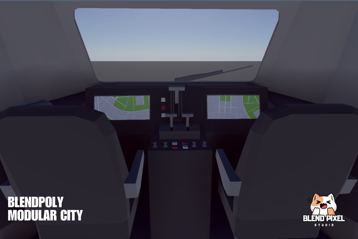 BlendPoly Modular City - Low Poly Assets