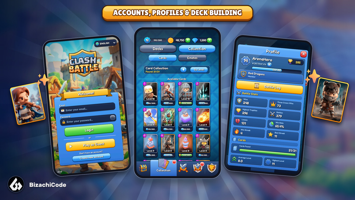 Clash Battle - Multiplayer Card Arena Template