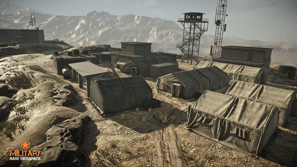 Military Base Megapack (Modular Military Base, Military Facility, Outpost, Army)