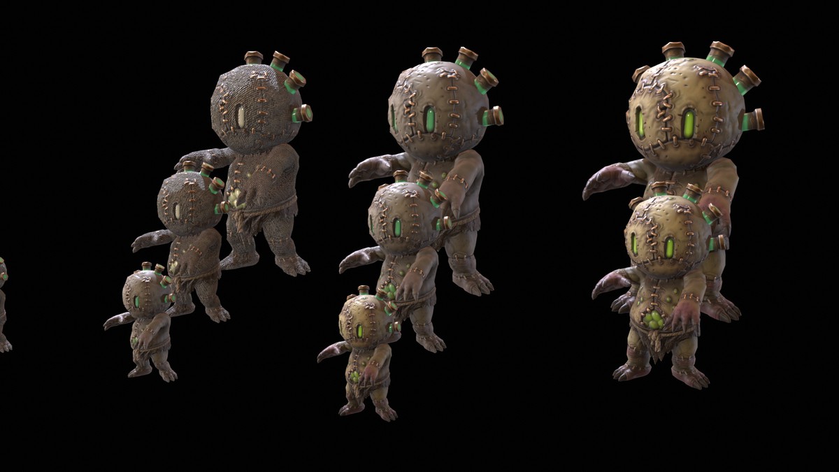 Chibi Necro Zombie Pups
