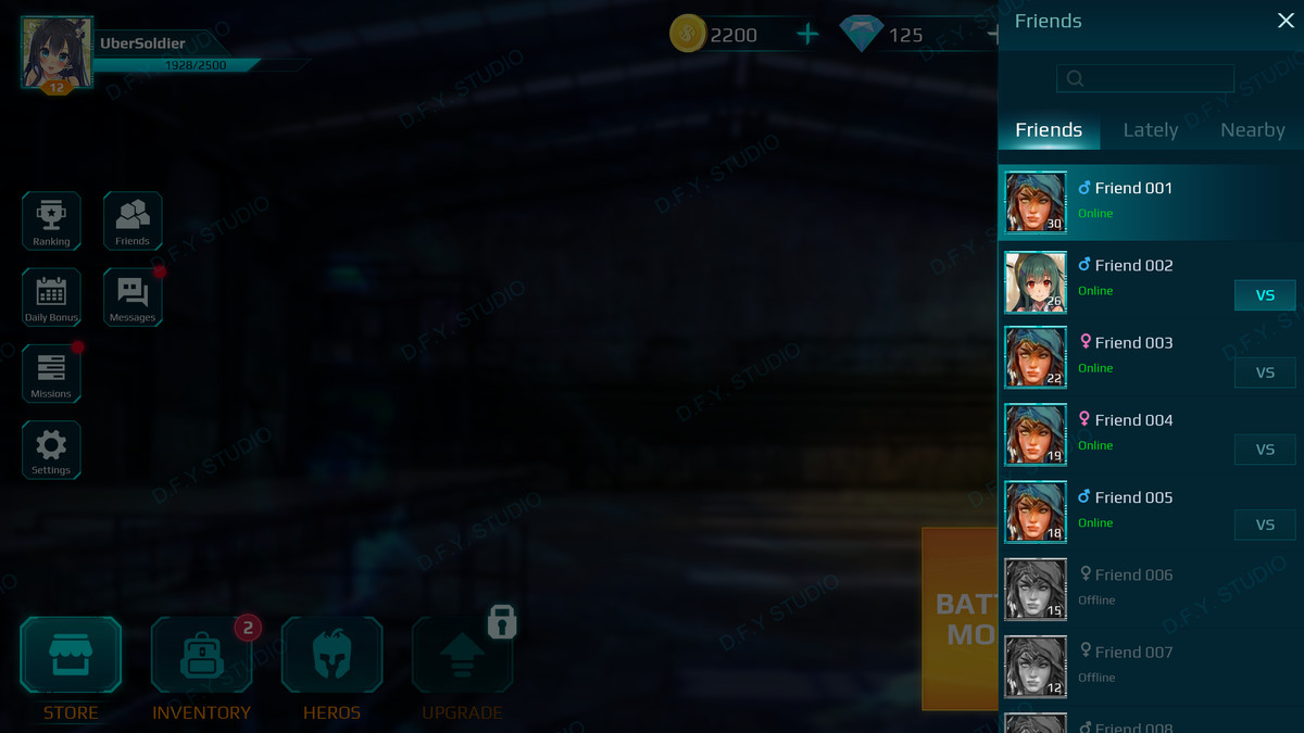 Sci-Fi Cyber UI Pro_Cyan Theme