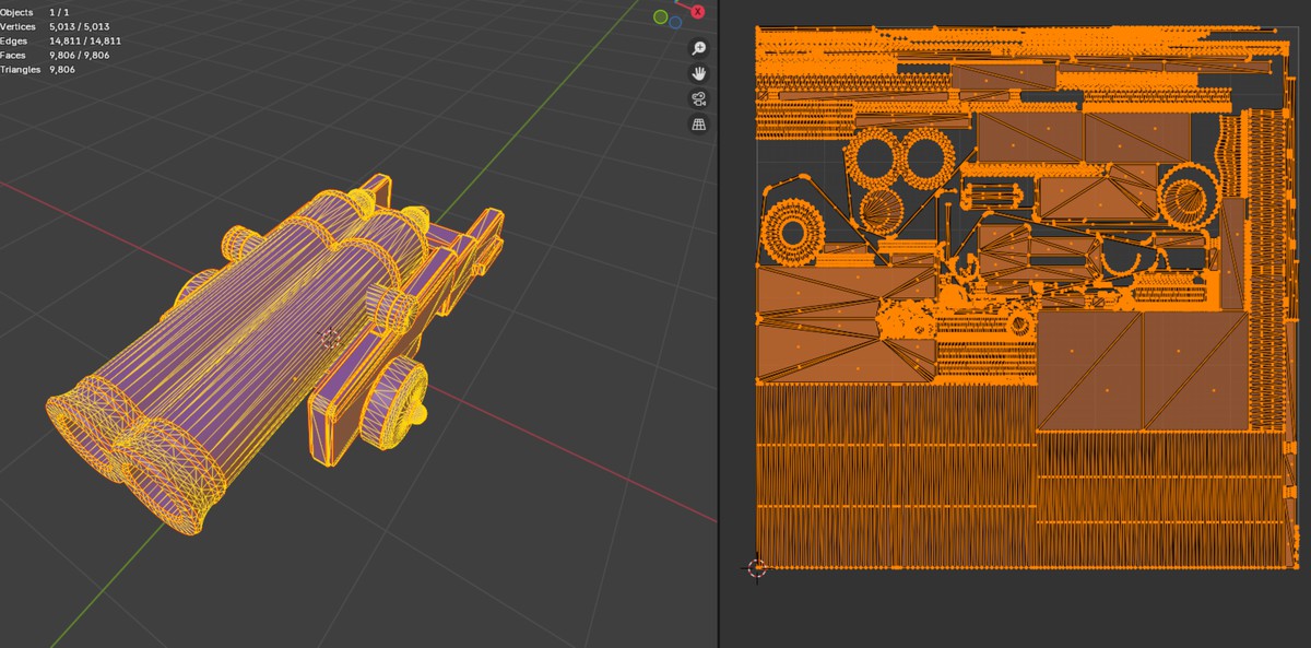 Thunderstrike Double Barrel Ornate Historical Cannon