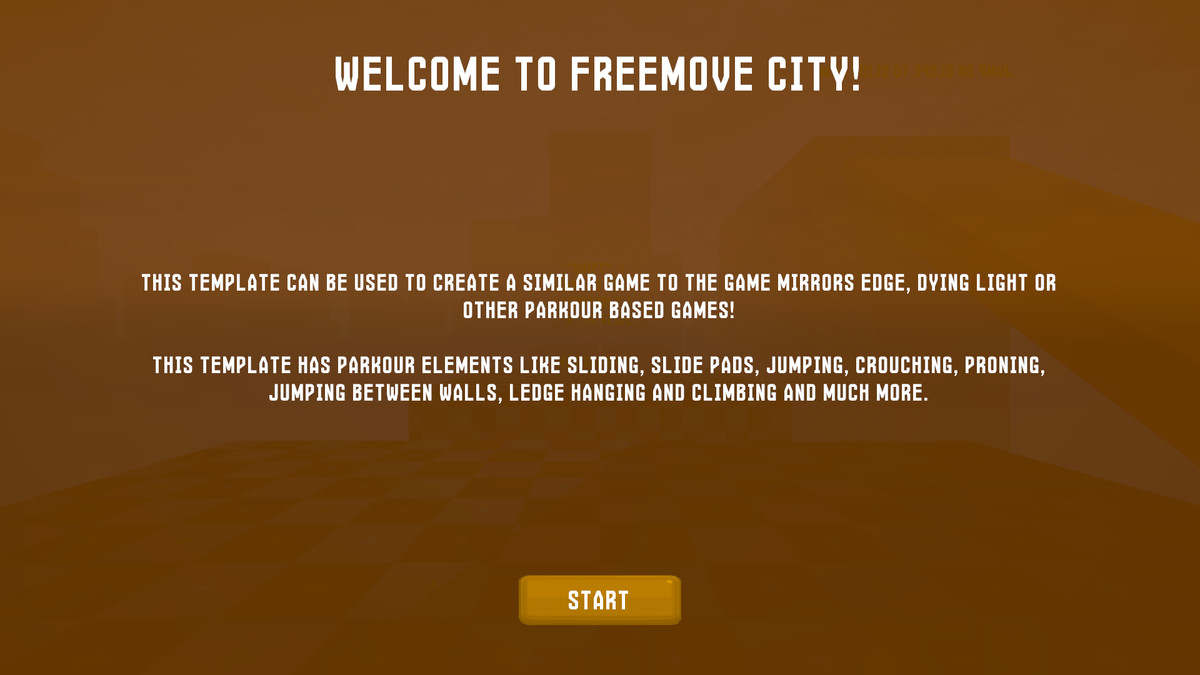 First Person Free Running Parkour Movement System Template