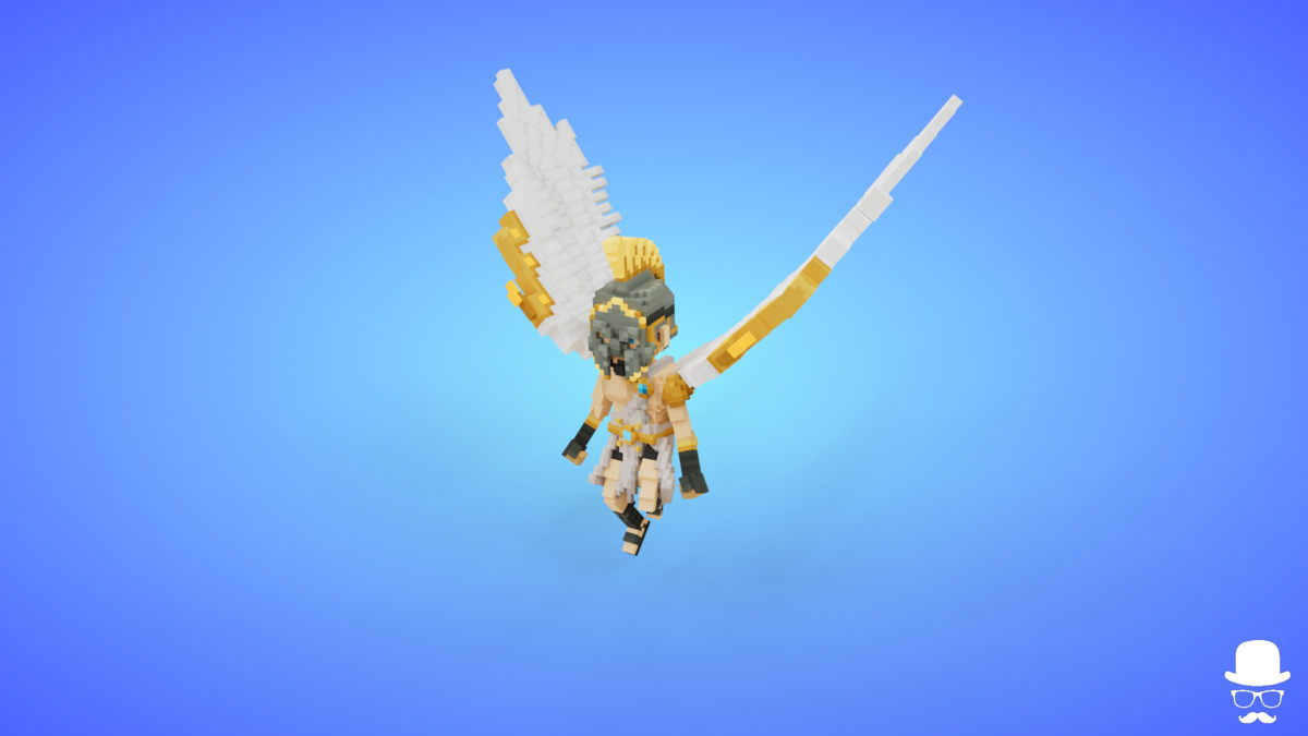 Voxel Angel Characters Pack