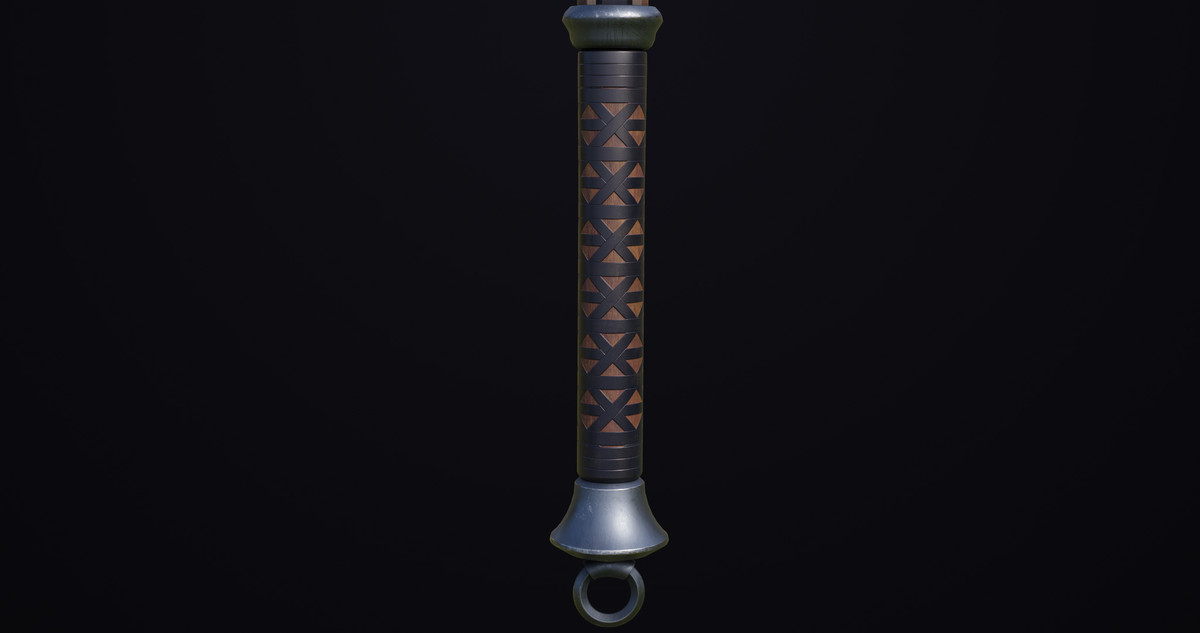 Battle Axe 14 Blue URP HDRP Textures