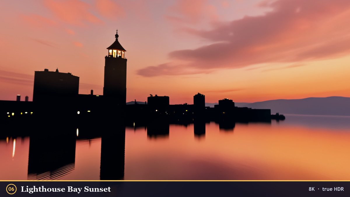 Waterfront Cities Sunset to Night - 8K True HDR Skyboxes (URP, HDRP)