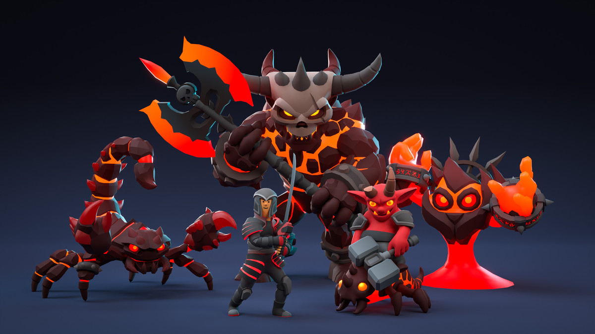 Inferno World - Low Poly 3D Models