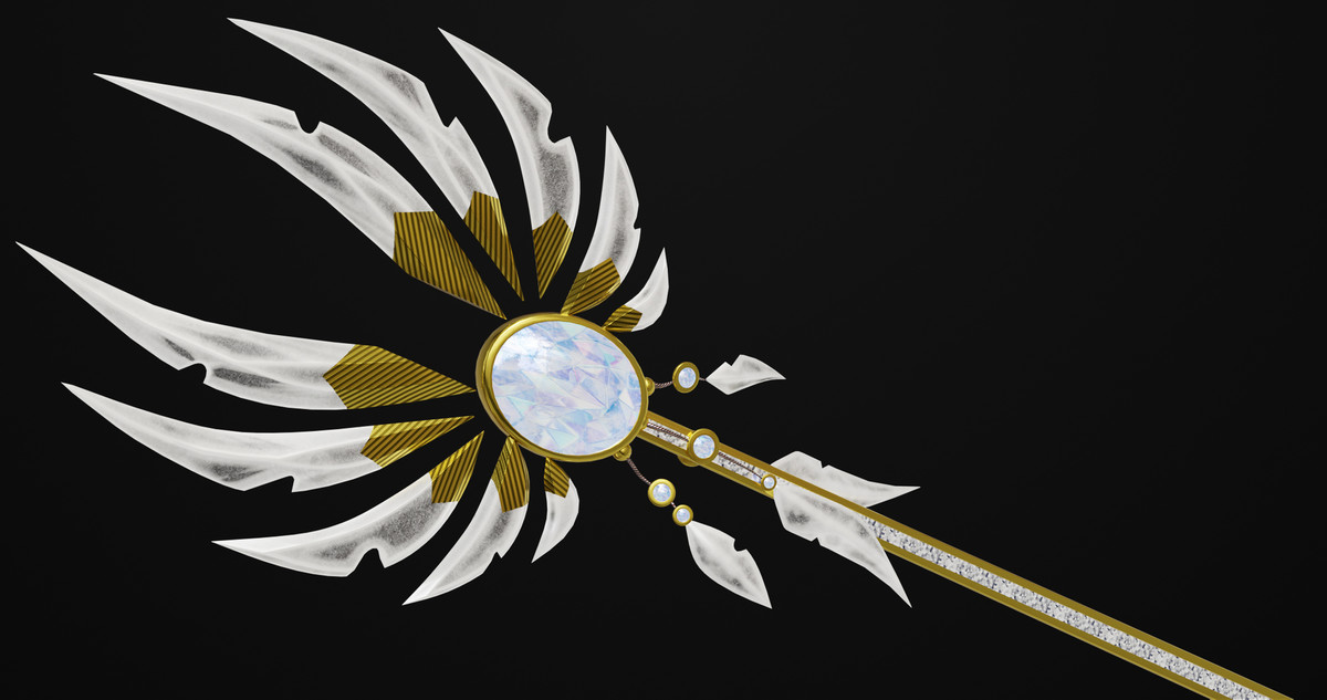 Fantasy Trident 08 URP HDRP Textures