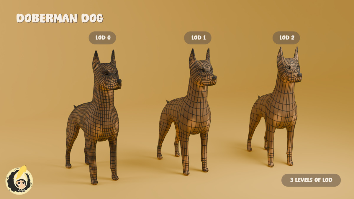 Animated Doberman Dog