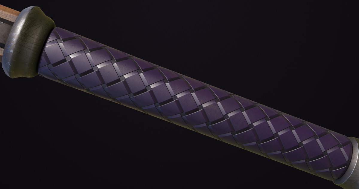 Battle Axe 14 Violet URP HDRP Textures
