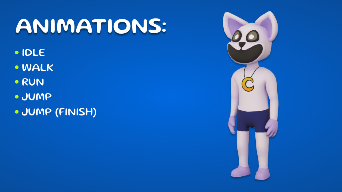 Catman Character Mobile Ready