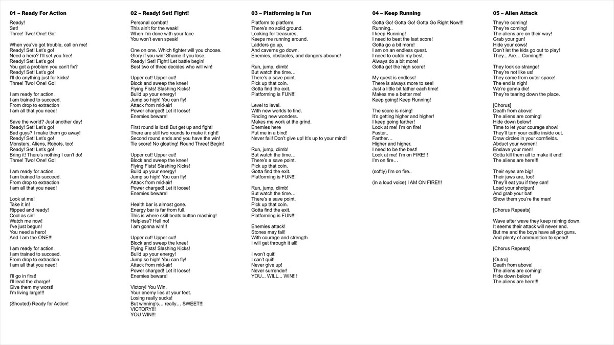 Lyrical Game Music - Video Games