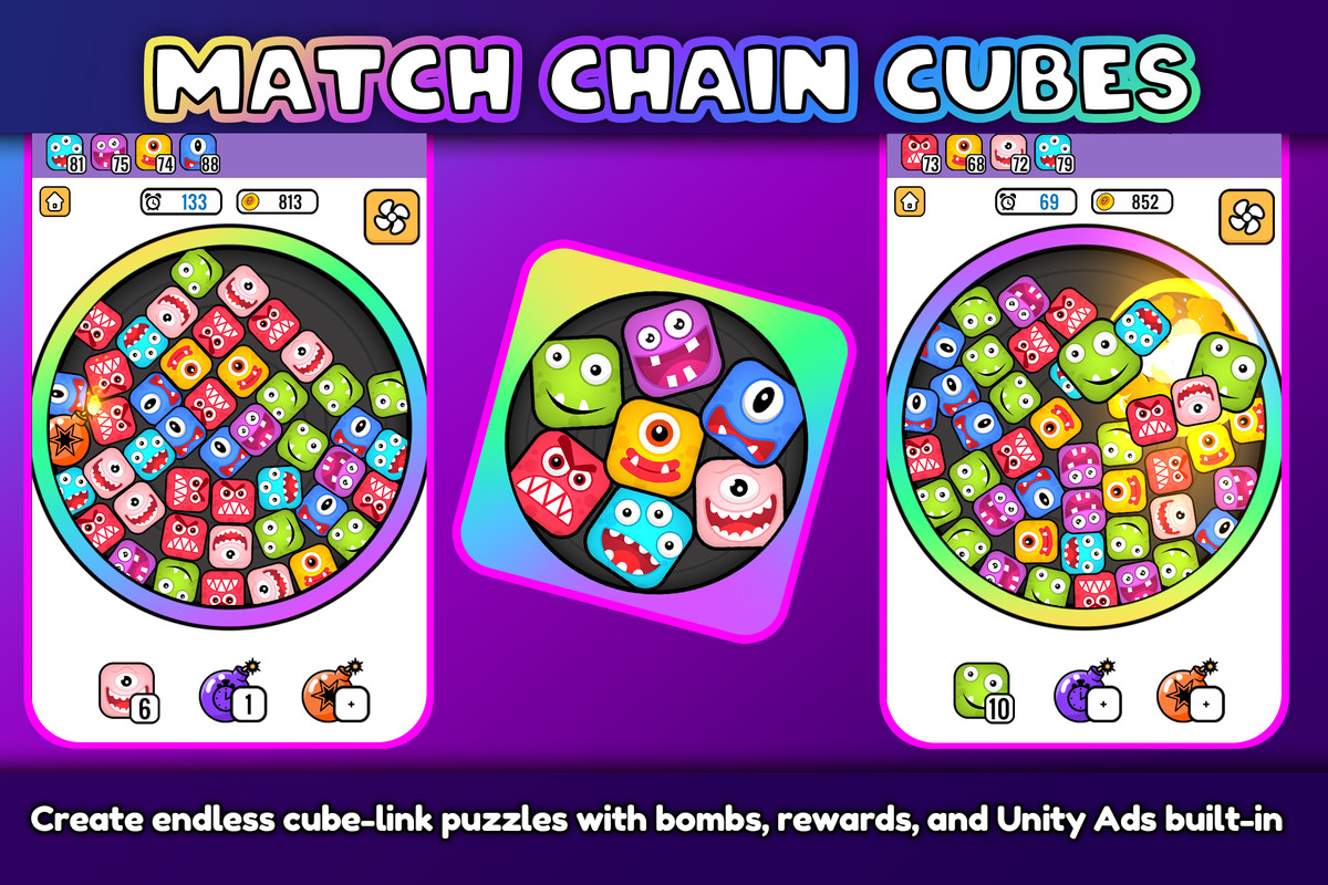 Match Chain Cubes – Ready to Publish