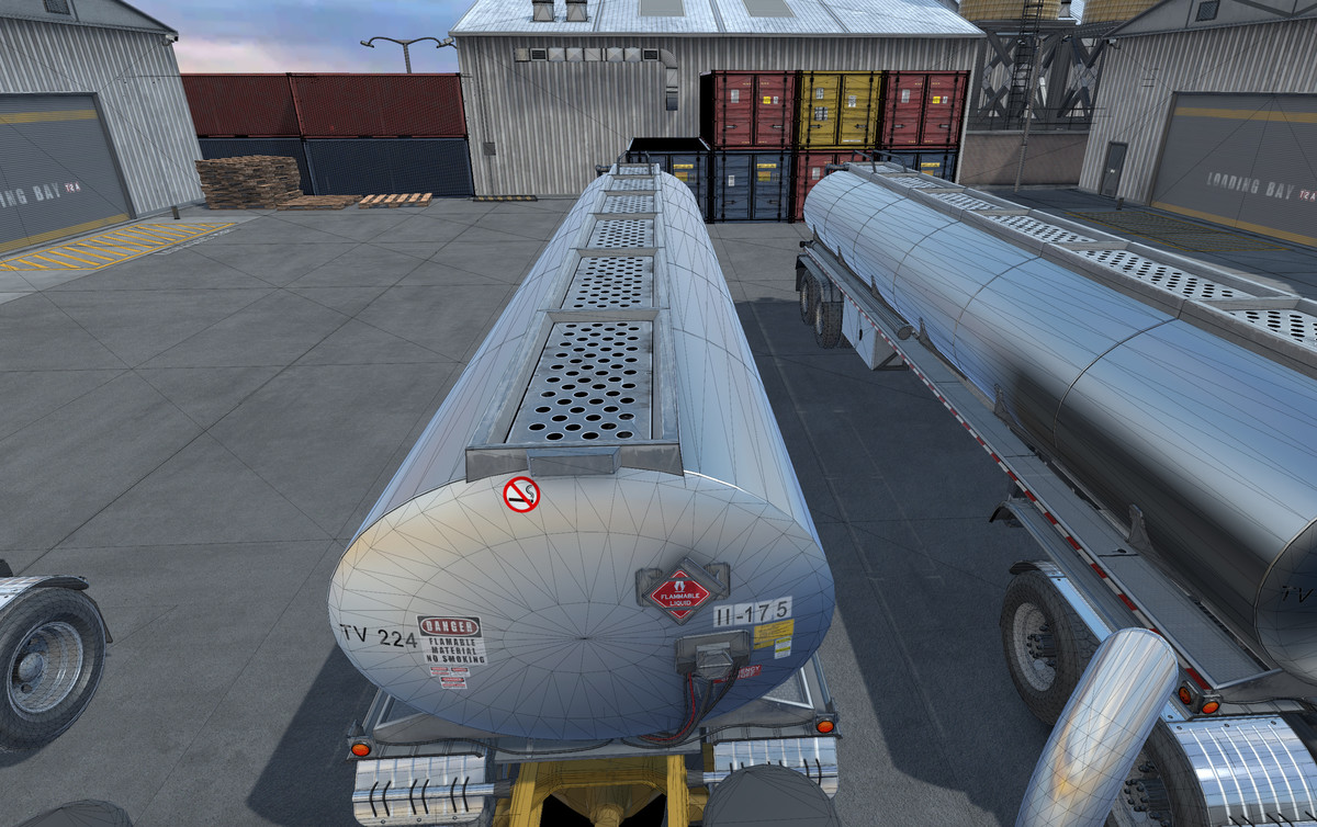 Cabover truck with fuel trailer