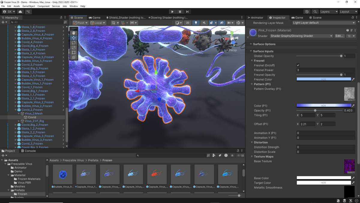 Freezable Virus Pack (Animated 3D)