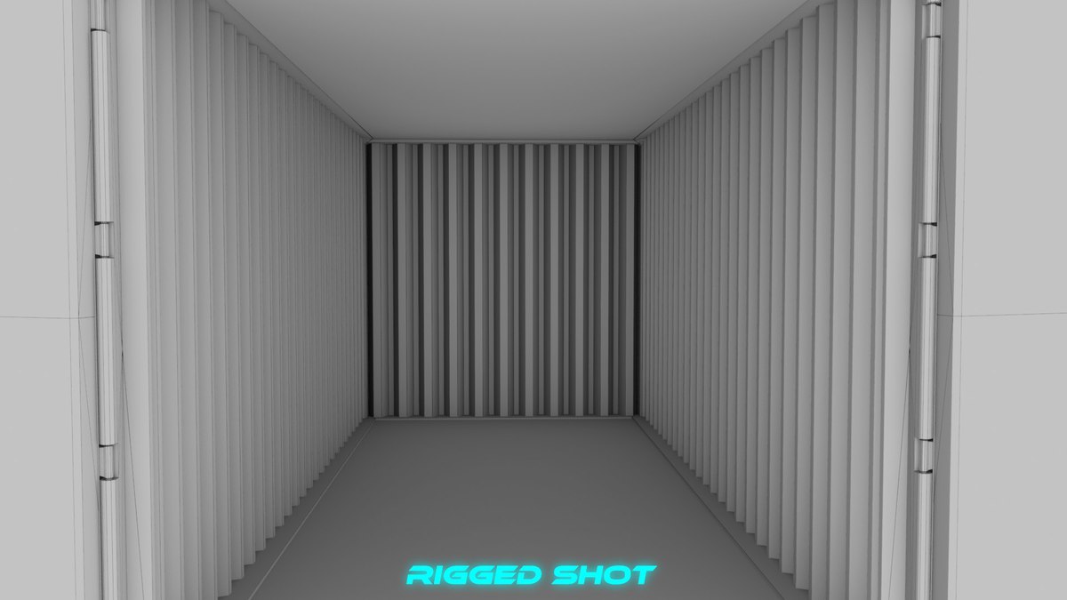 5 Cargo Container 20ft Single Mat URP HDRP Textures