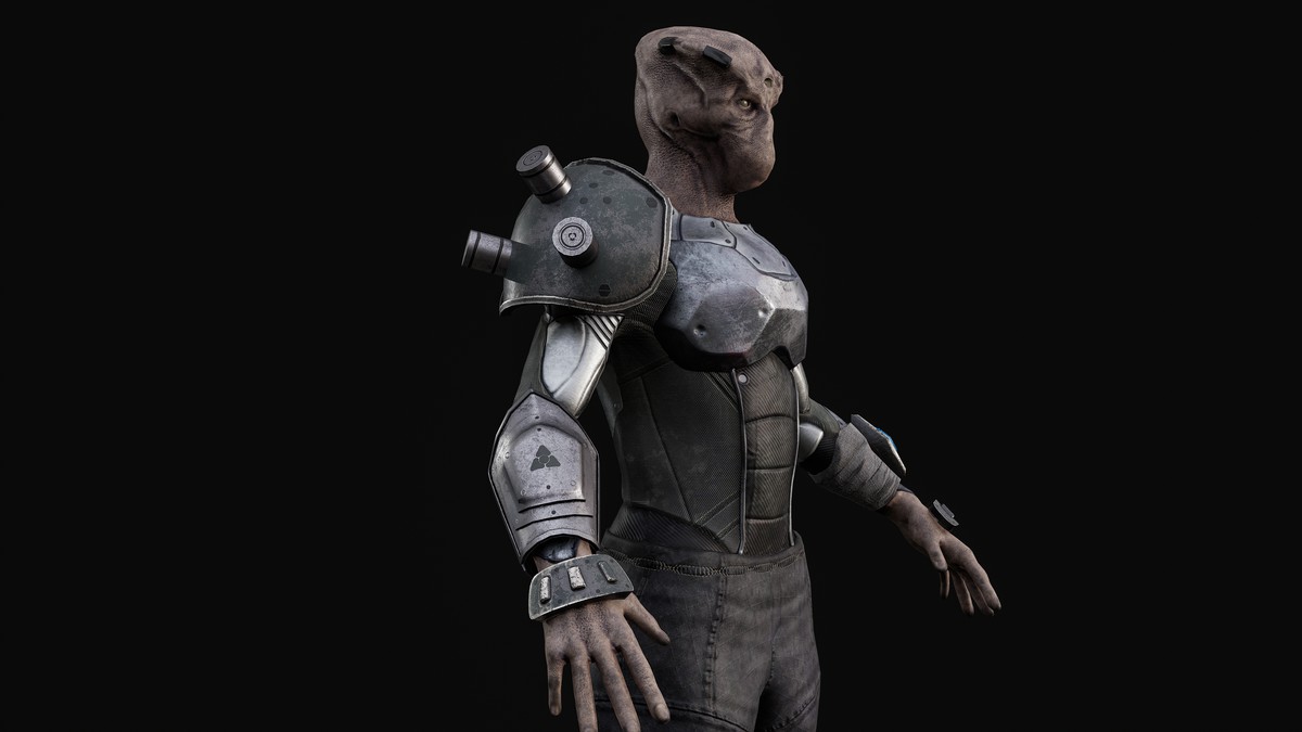 Alien sci-fi warrior 01