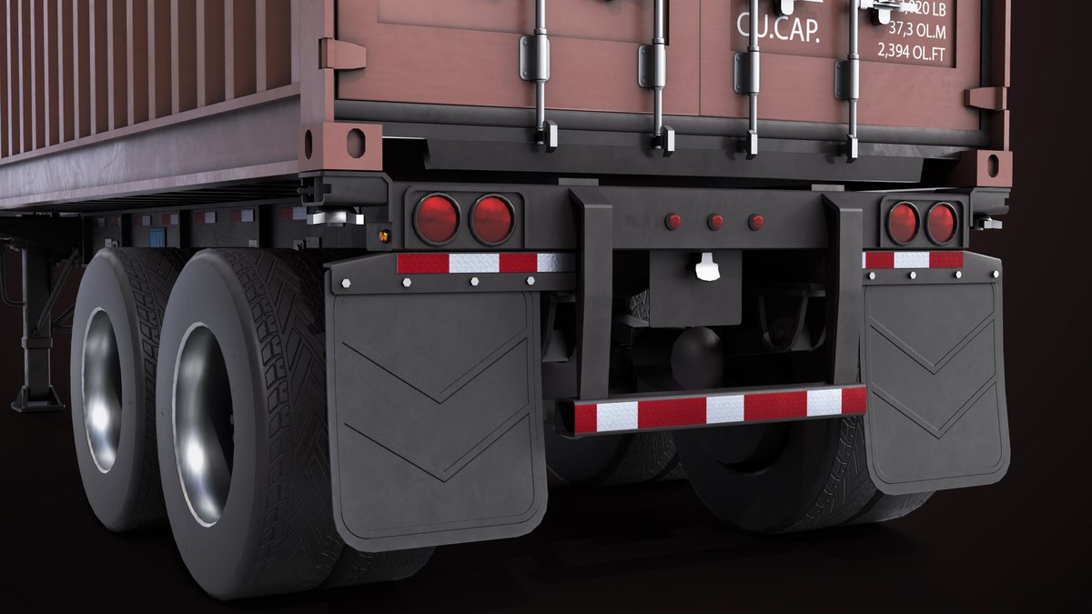Container Carrier Trailer 03 URP HDRP Textures