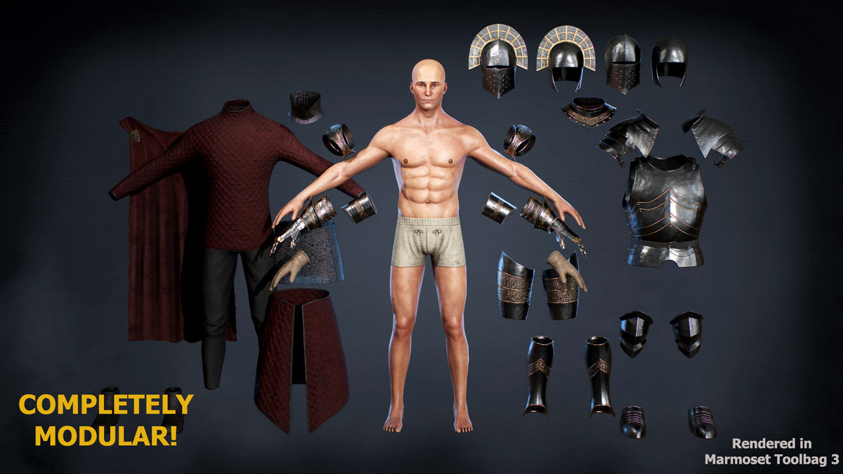 Fantasy Knight 05 Modular