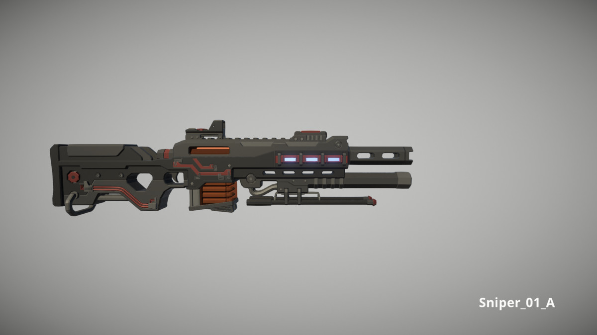 Cyberpunk Armory - Low Poly