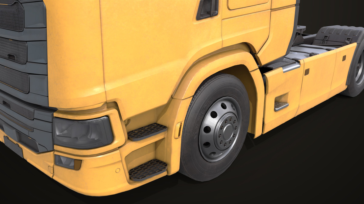 Chassis 06 Yellow URP HDRP Textures