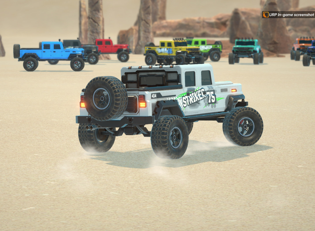 Off-Road Crawler 4x4 Pickup Vehicle Physics