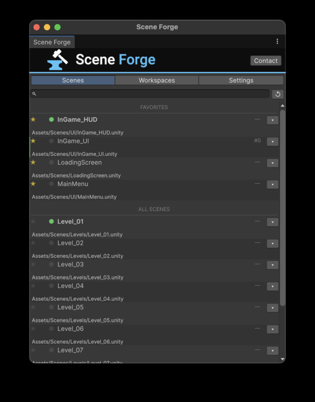 Scene Forge - Advanced scene management