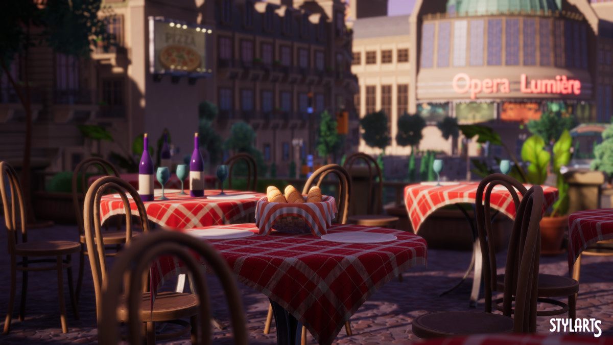 Stylized Paris City