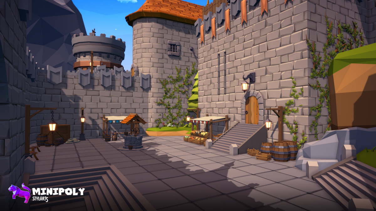 Minipoly Series - Mythic Castle ( Stylized Lowpoly Environment )