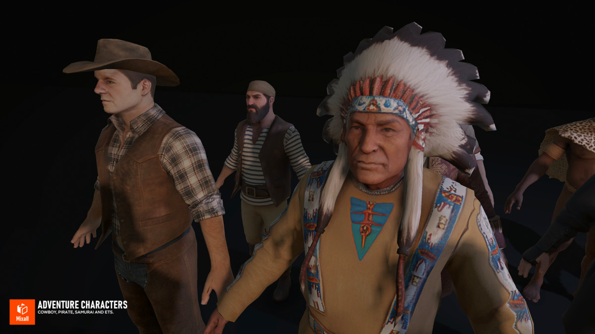 Adventure Characters — Cowboy, Pirate, Samurai and ets.