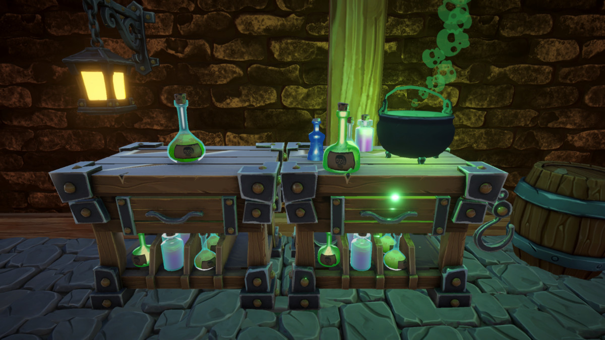 Alchemist's Corner. Liquid Shader & Potions