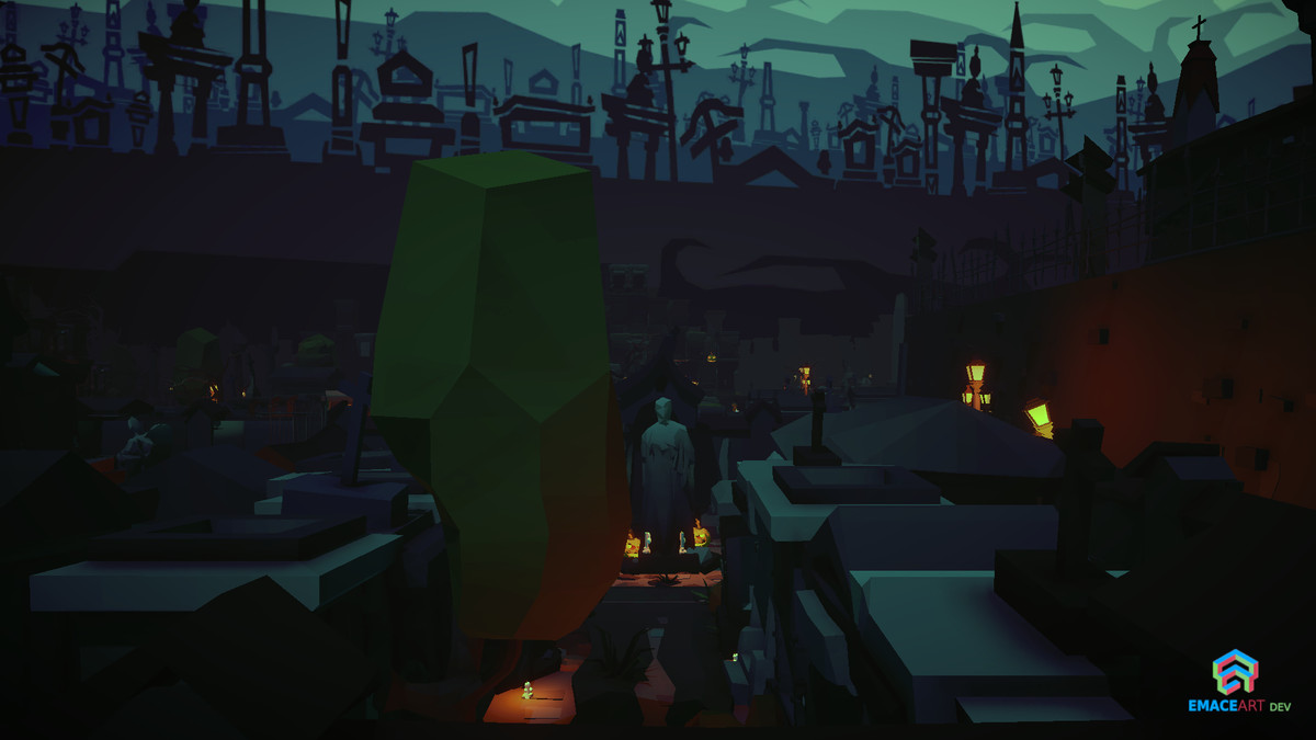 NecroPOLY - Low Poly Cemetery Kit — FREE - Dark Corners