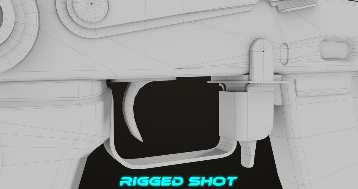 AKMS Light Machine Gun 10 Wood URP HDRP Texture