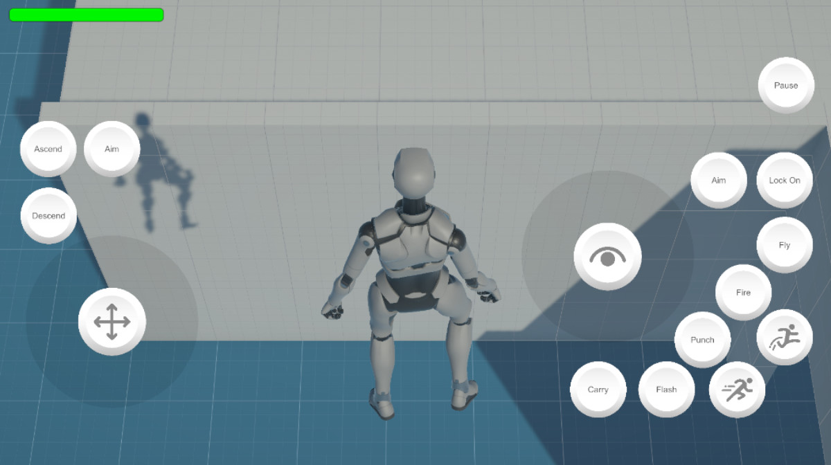 Starter Assets Third Person Controller Superhero - Mobile