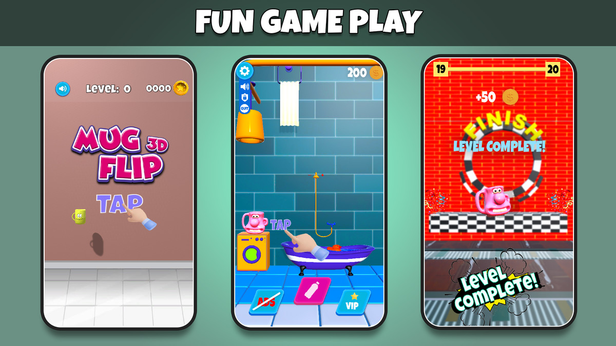 Mug Jump 3D Game Template - Full Source Code + Monetization