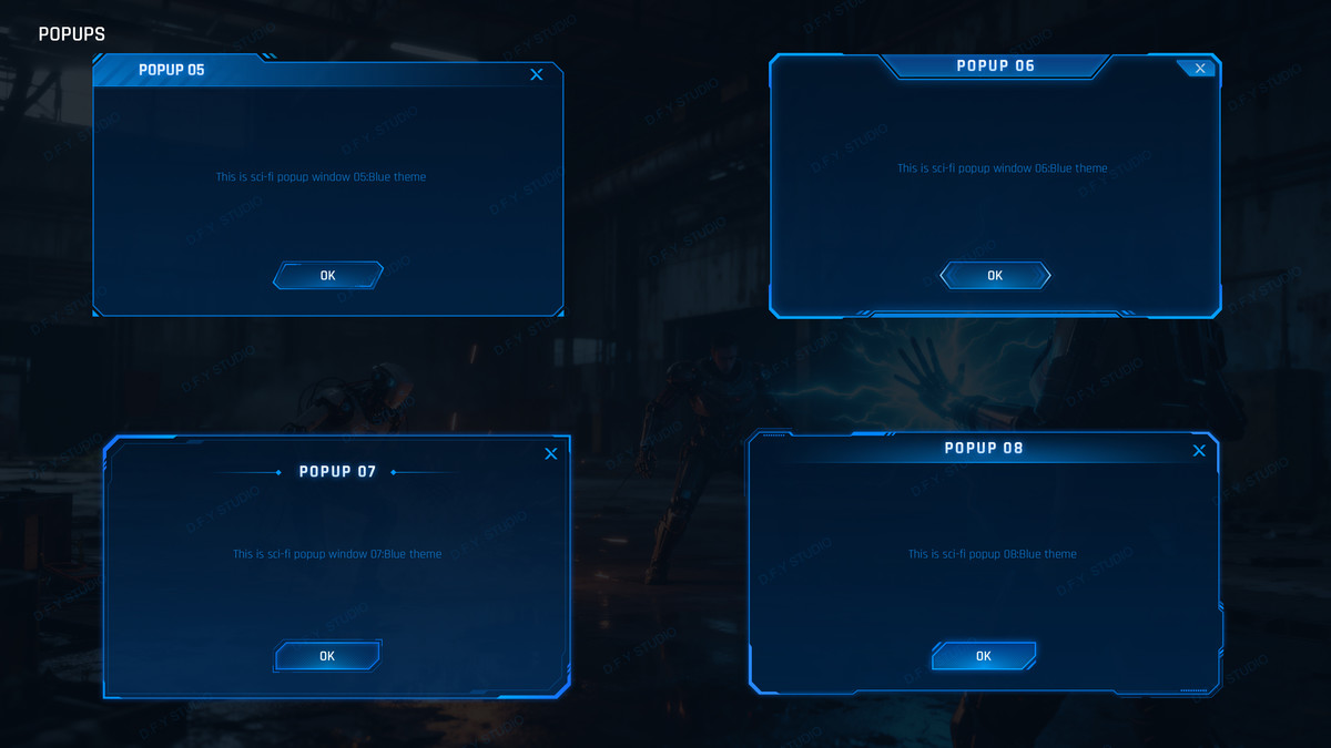 Super Sci-Fi Complete UI Pack(+PSD)