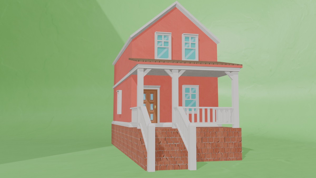 10 Low Poly House Pack Vol 1