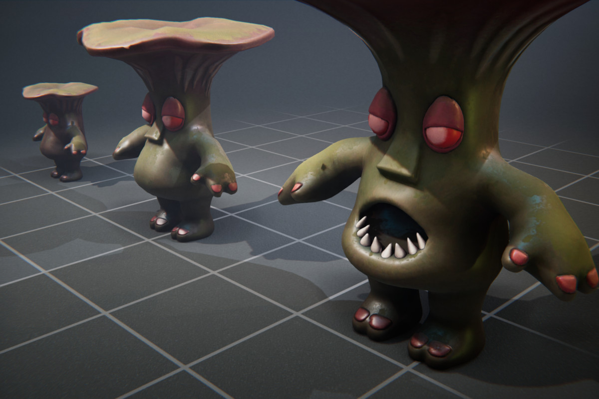 Shadow Mushroom Family - Character + Animations