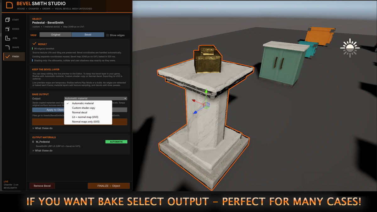 BevelSmith - Visual Bevels & Normal Map Baker