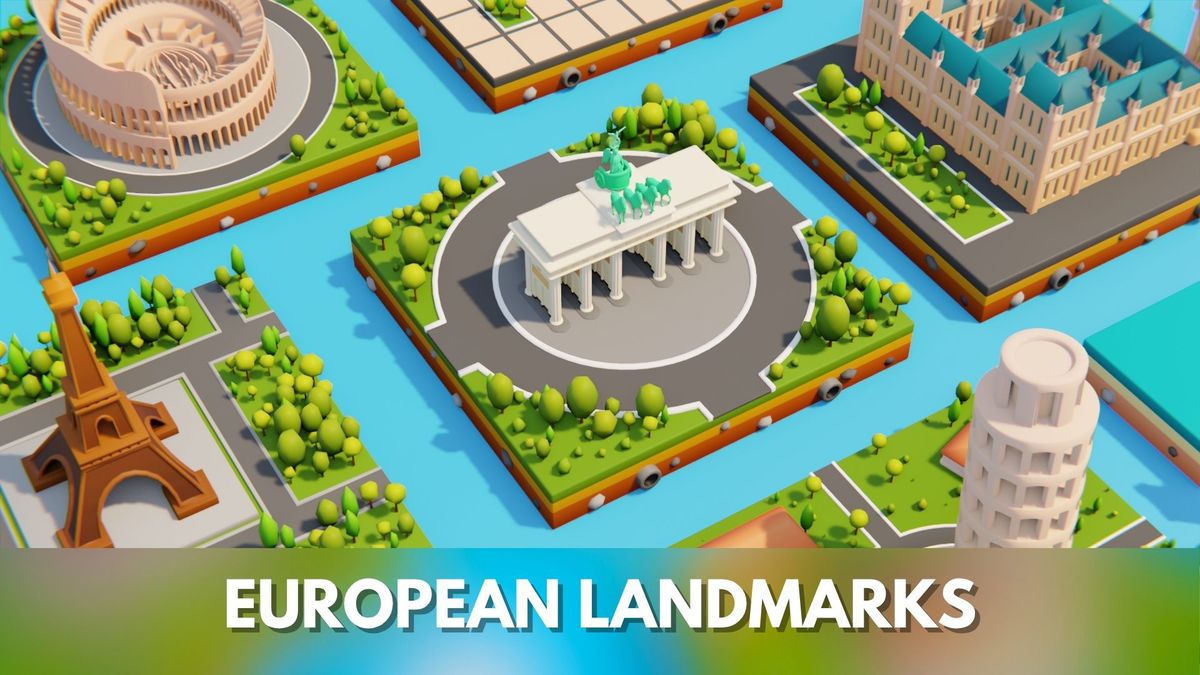 Low Poly European LandMarks by IGS