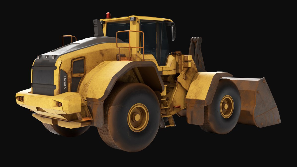 Dirty Mining Truck 02 URP HDRP Textures